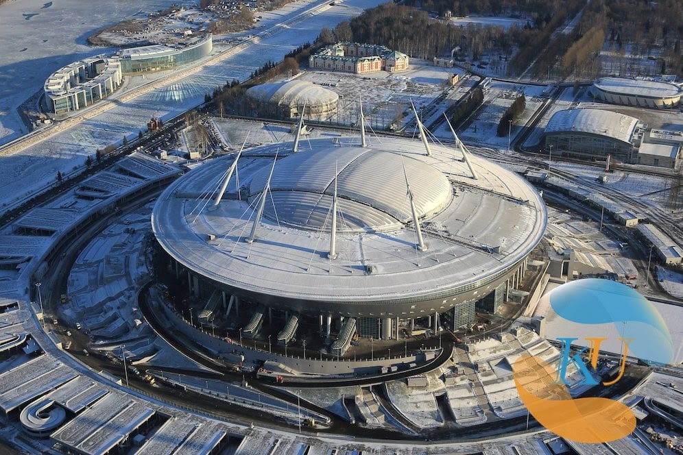 Sân vận động Saint Petersburg ngoài thế giới này sẽ tổ chức trận chung kết