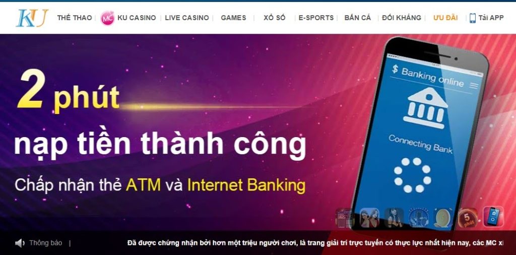 Hoạt động ưu đãi mới nhất sòng bạc Kubet 2022