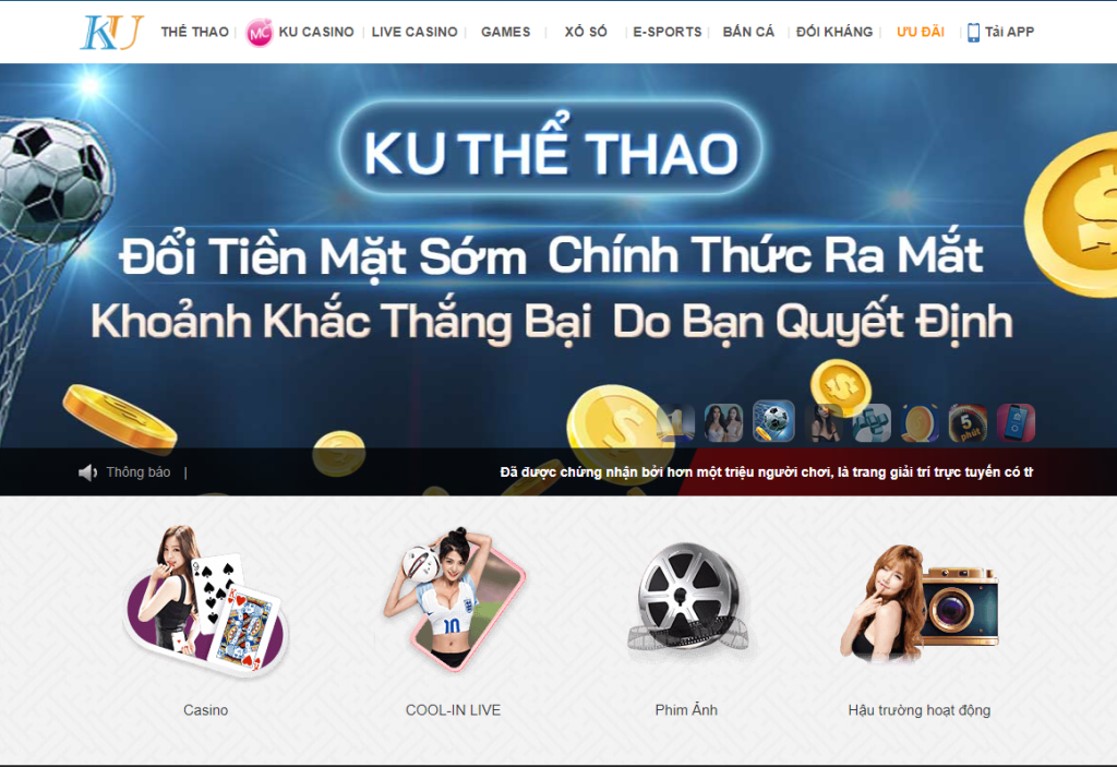 Top những game cá cược tiền thật trực tuyến hàng đầu tại KUBET