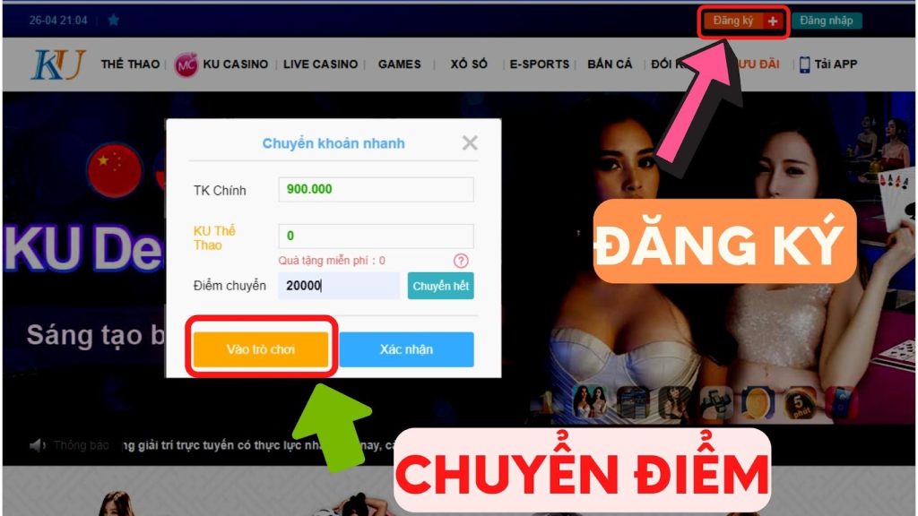 Các trò cá cược kiếm tiền thật tại trang web Kubet Casino  