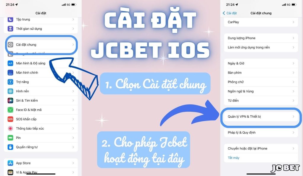 JCBET Casino tải app