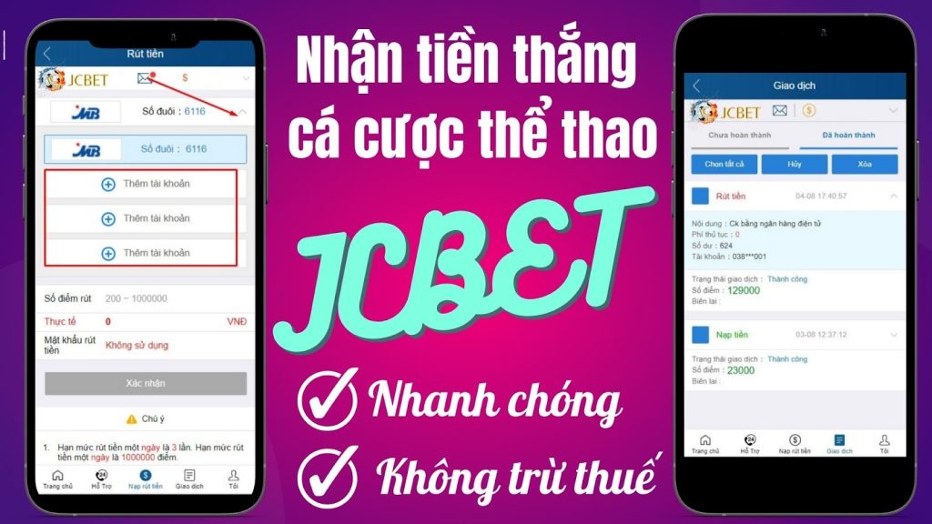 Nhận tiền thắng cá cược